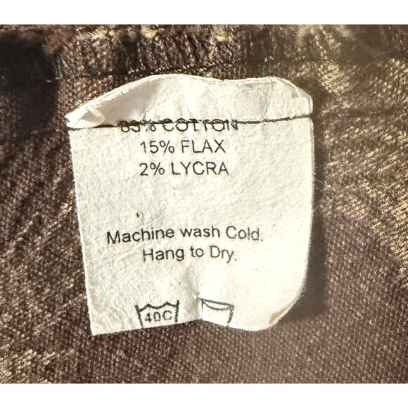 Windridge Floral Ruffle Hem Skirt M Brown Coral Green Floral Print Comfy Feminin - Picture 5 of 8